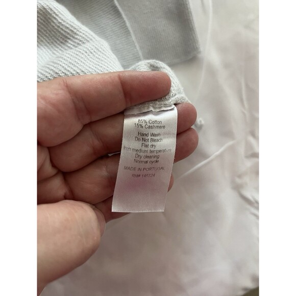 Onward Reserve Men’s Gray Cotton /cashmere Quarter Zip Sweater Size Large - Picture 5 of 5